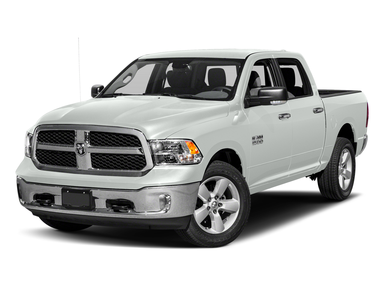 2017 RAM 1500 Big Horn in Bright White Clearcoat — front three-quarter view