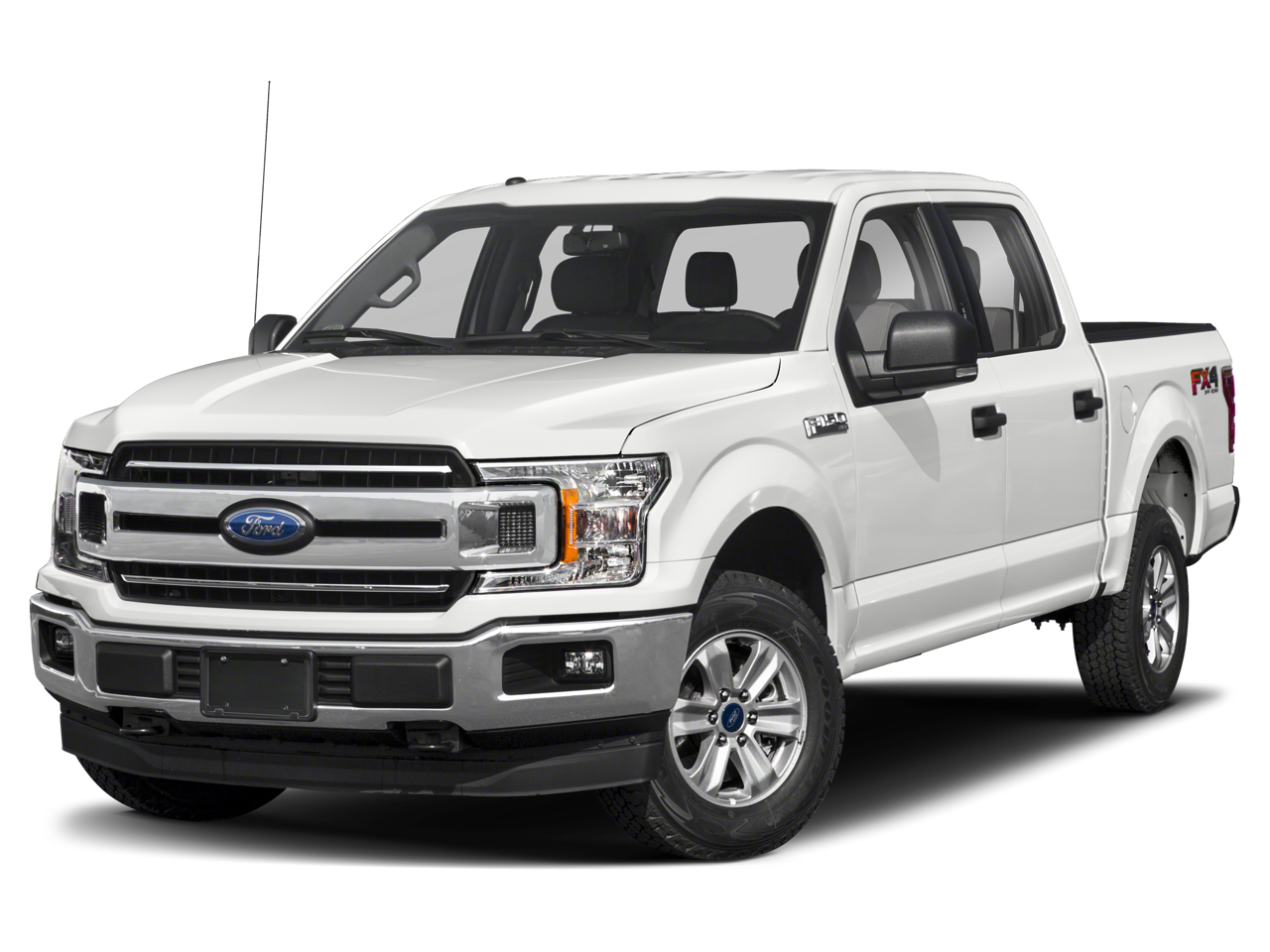 2019 Ford F-150 XLT in Ingot Silver — front three-quarter view